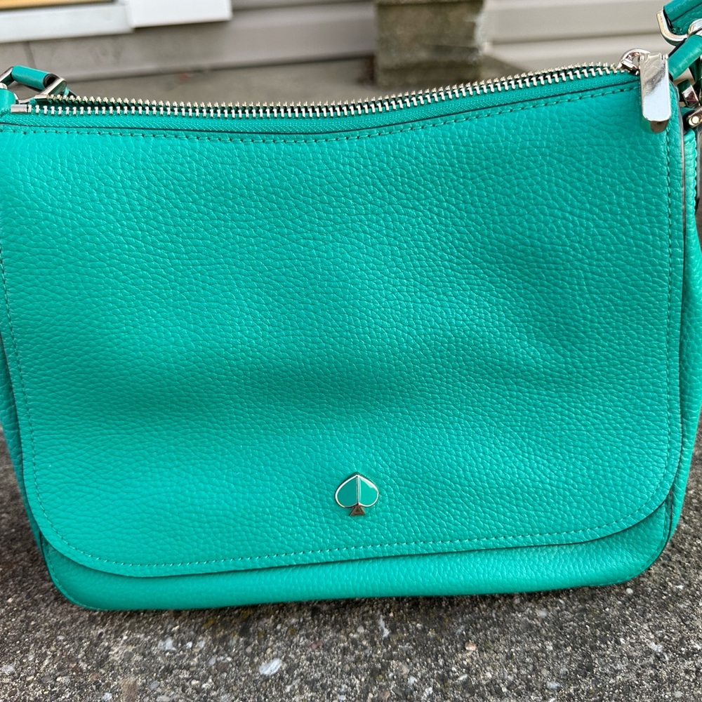 Kate Spade Green Leather Crossbody Bag